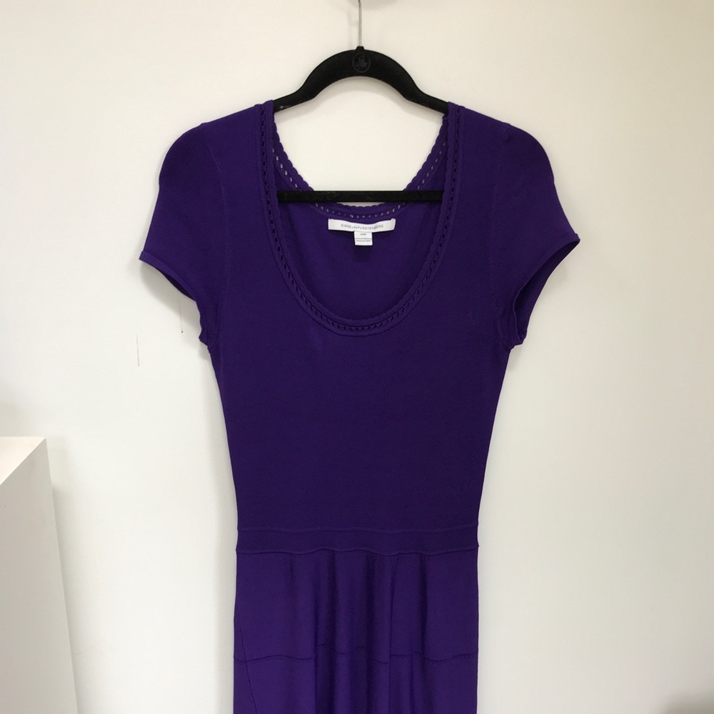 DVF knit dress with detail